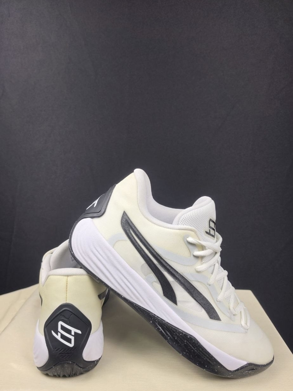 Puma White and Black Men’s Sneakers